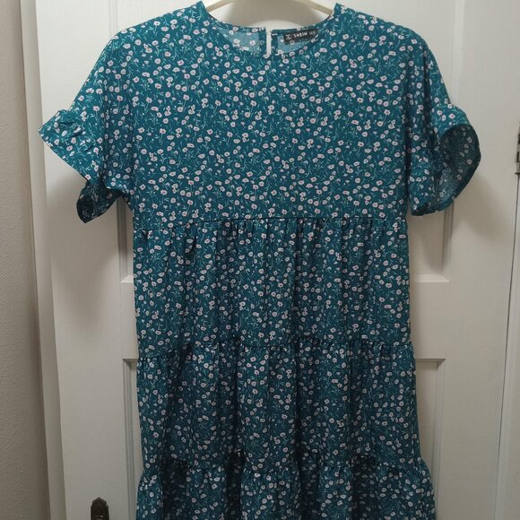Shein Floral Baby Doll Dress NWOT - Picture 1 of 5